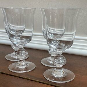 William Yeoward - Hard to Find! Four Lindsay Crystal Drinking Glasses Goblets